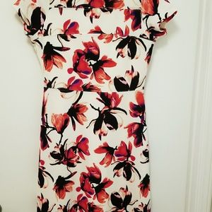 IVANKA  TRUMP Flower print dress,size s